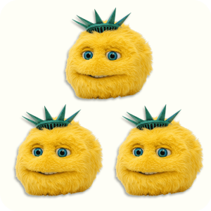 Biberty Liberty Plush 3PCS