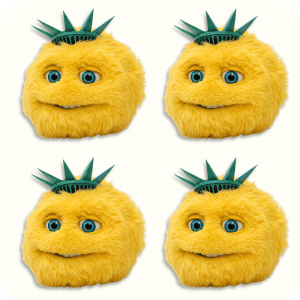 Biberty Liberty Plush 4PCS